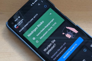 Corona Warn-App auf Smartphone