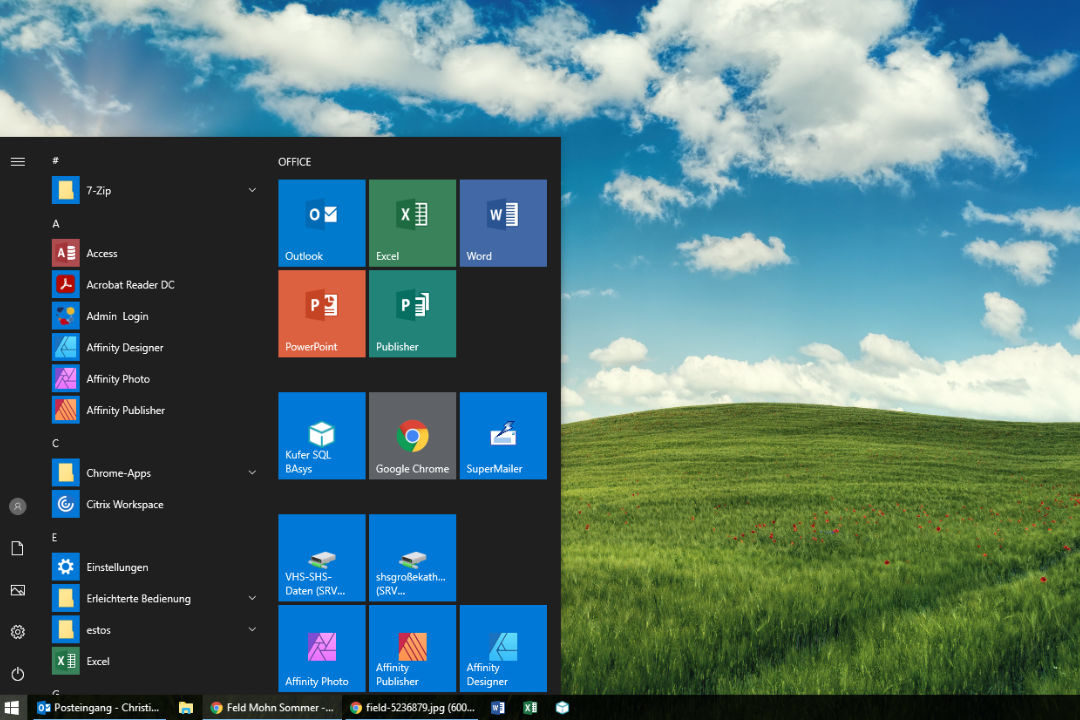 Windows 10 Startmenu