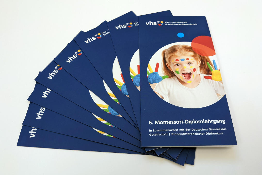 Flyer zum Montessori-Lehrgang
