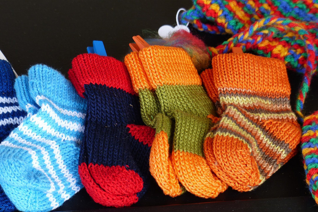 selbstgestrickte Socken
