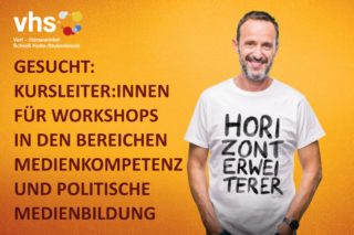 Kursleitende für Angebote in den Bereichen Medienkompetenz und Politische Medienbildung gesucht