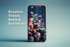 Smartphone mit CapCut-Icon