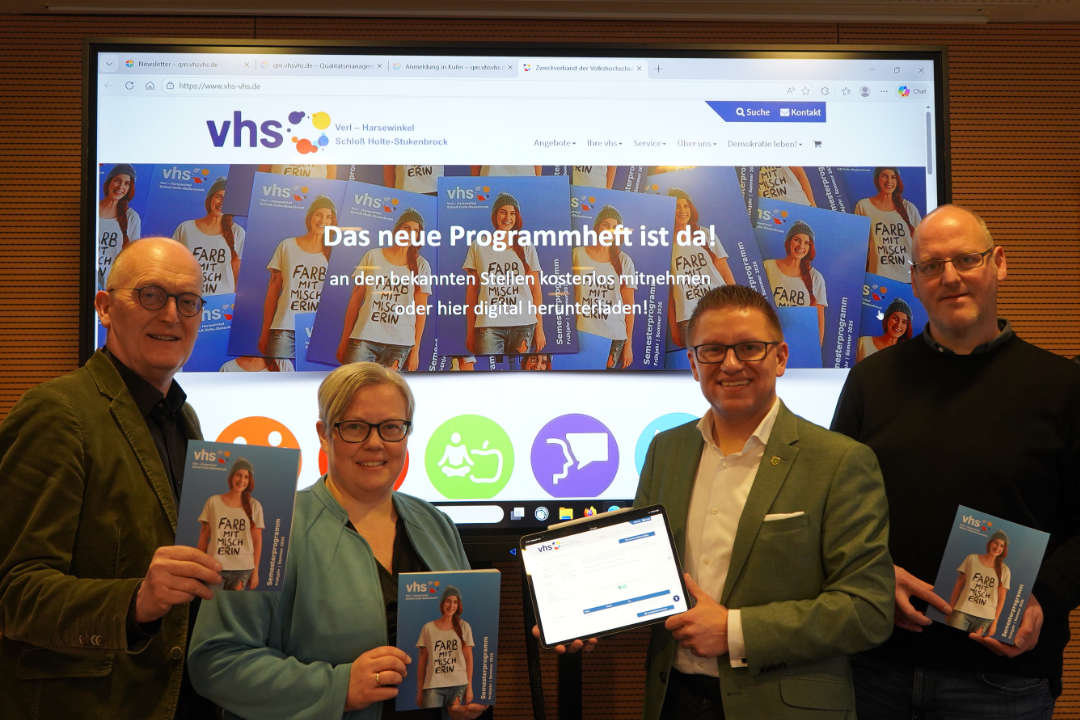 Pressekonferenz mit dem Verler Bürgermeister Robin Rieksneuwöhner